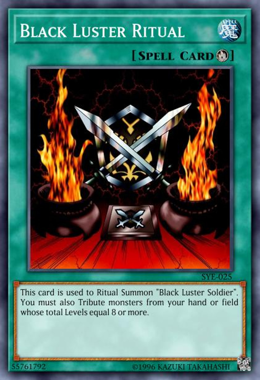 Black Luster Ritual SYE-025 - Super Rare - Near Mint - 1st Yugioh