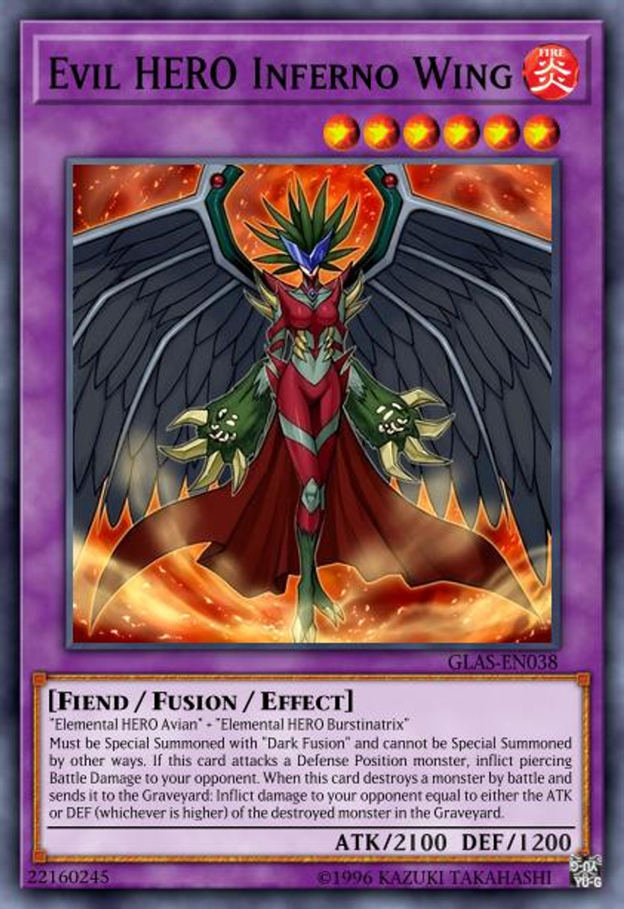 Evil HERO Inferno Wing - GLAS-EN038 - Ultra Rare