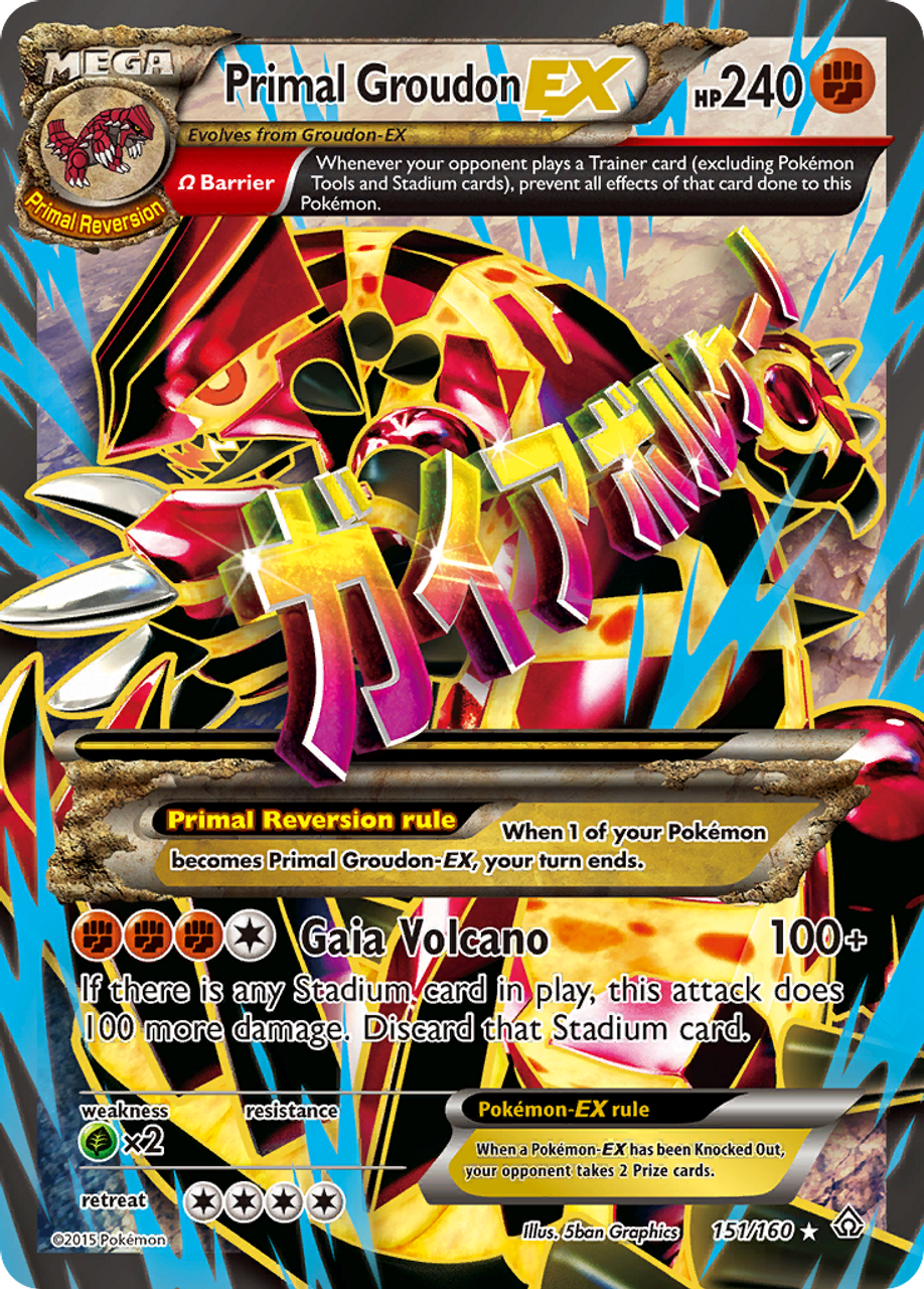 primal groudon and kyogre and mega rayquaza cards