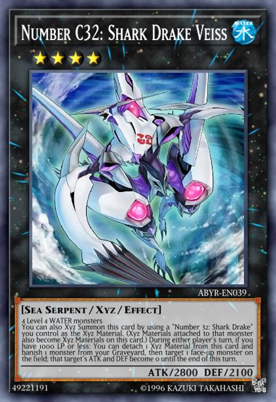 Number C32: Shark Drake Veiss - ABYR-EN039 - Ghost Rare