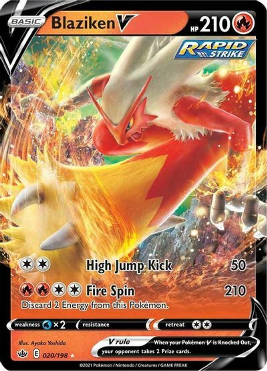 Blaziken V - 20/198 - Rare Holo V