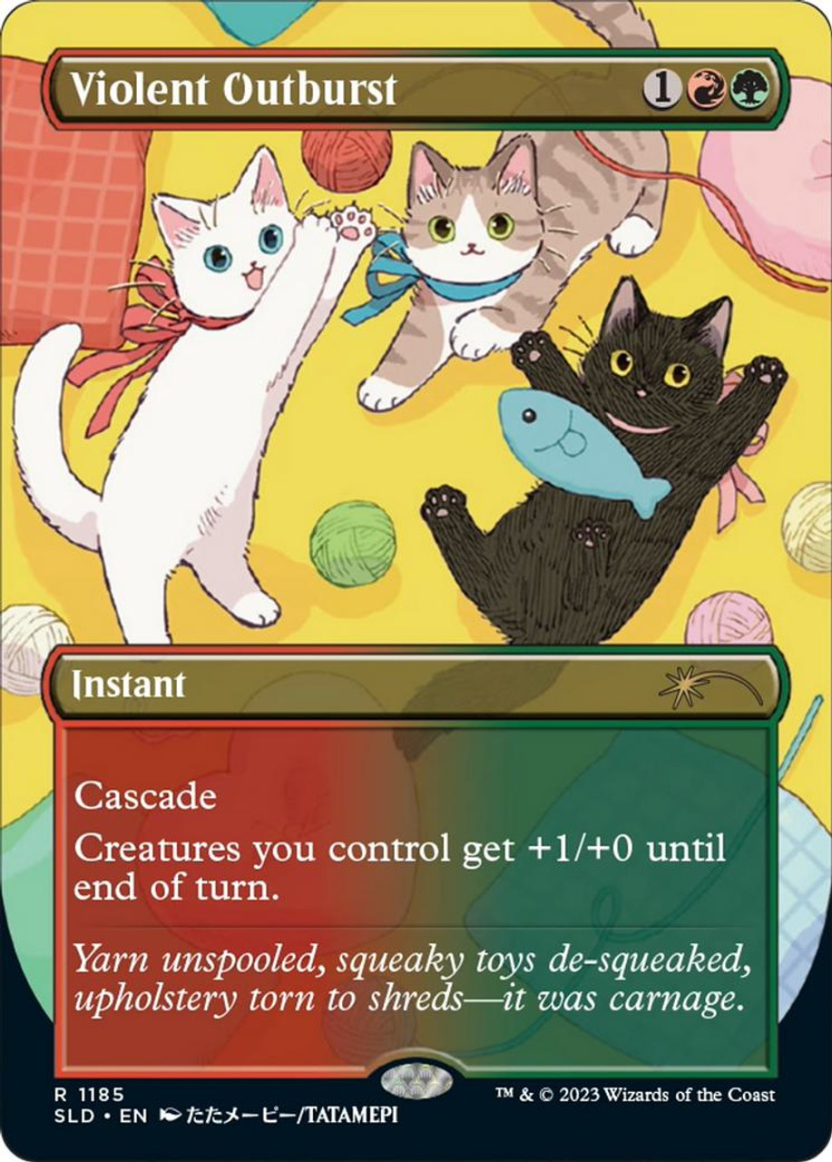 mtg Look At The Kitties 暴力的な突発 4枚-