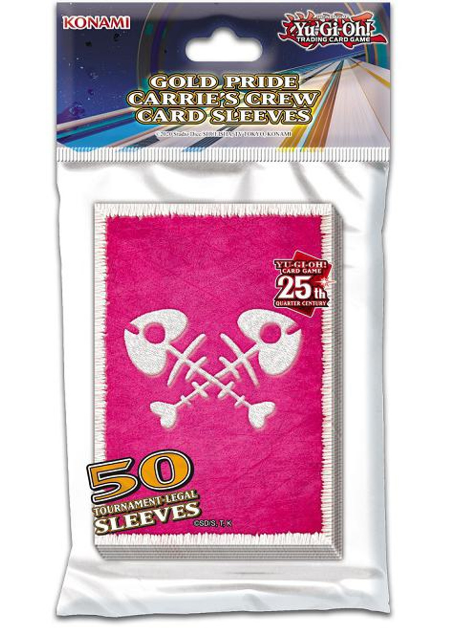 Yu-Gi-Oh! Card Sleeves - Japanese Size - 50ct - Gold Pride Carrie's Crew