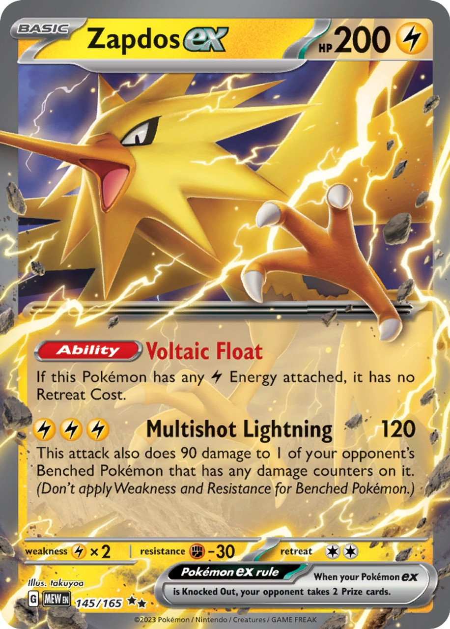 Zapdos ex MEWen 145/165 – PokeChalet