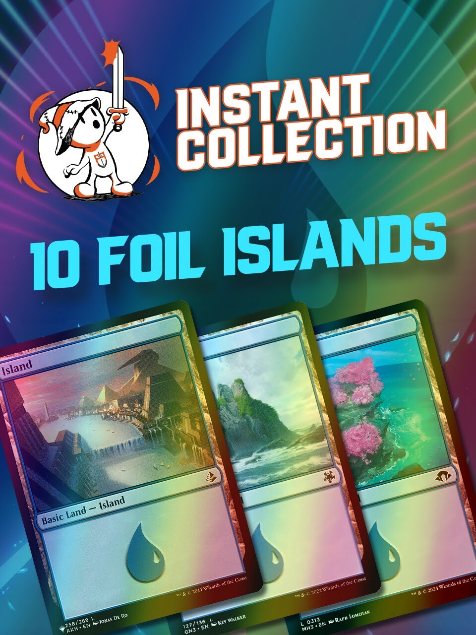 10 Foil Islands