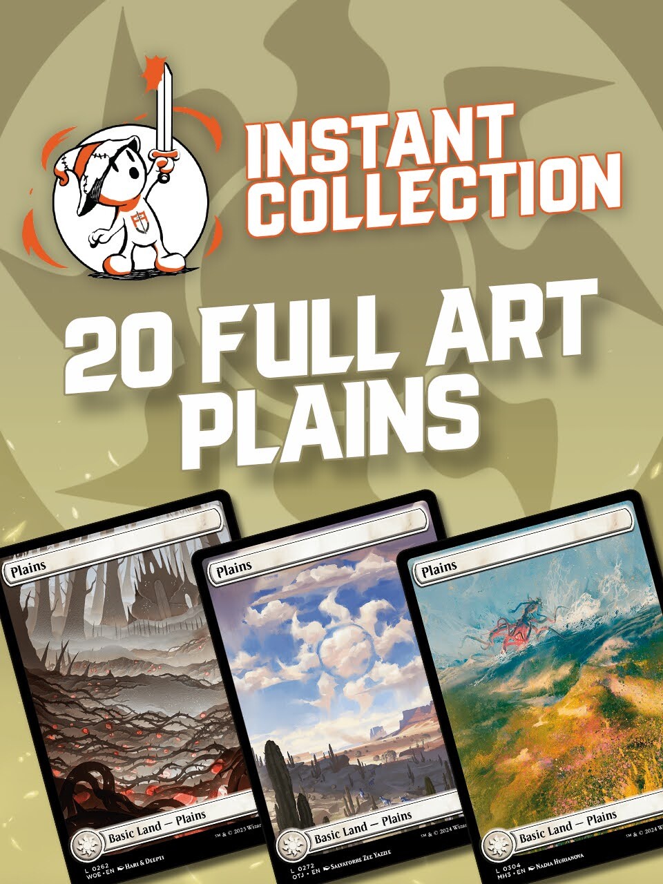 20 Full Art Plains