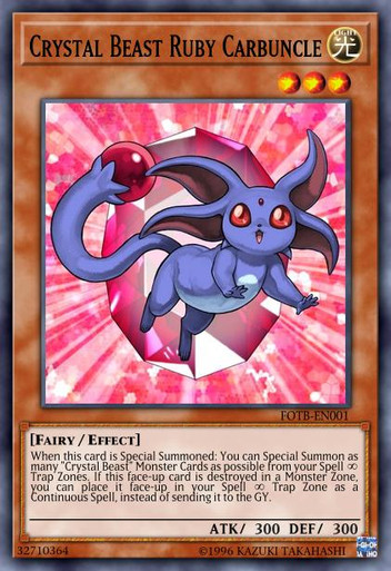 Crystal Beast Ruby Carbuncle Dp07 En001 Common Face To Face Games