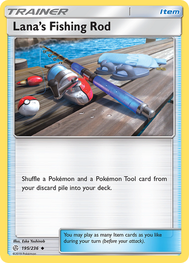 Lana's Fishing Rod - 195/236 - Uncommon [sm12-195] - Face To Face Games