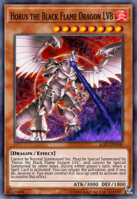 Super Rare - Horus the Black Flame Dragon LV6 - SOD-EN007