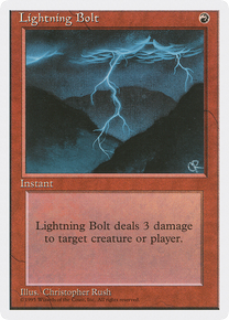 Lightning Bolt [208] [Alternate Fourth Edition] - Face To Face Games