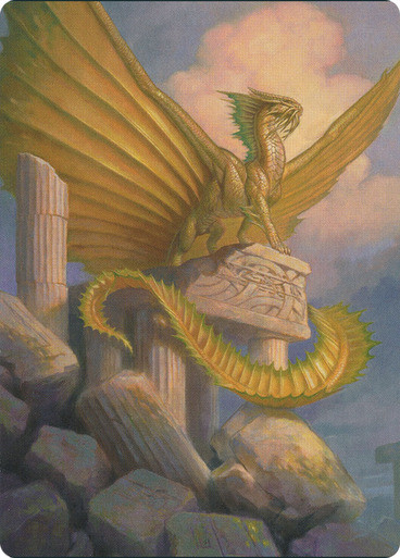 05/81 - Ancient Gold Dragon // Ancient Gold Dragon - Art Card With