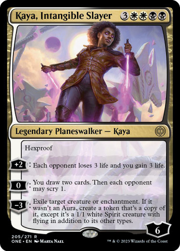 Kaya, Intangible Slayer [205] [Phyrexia: All Will Be One] - Face To ...