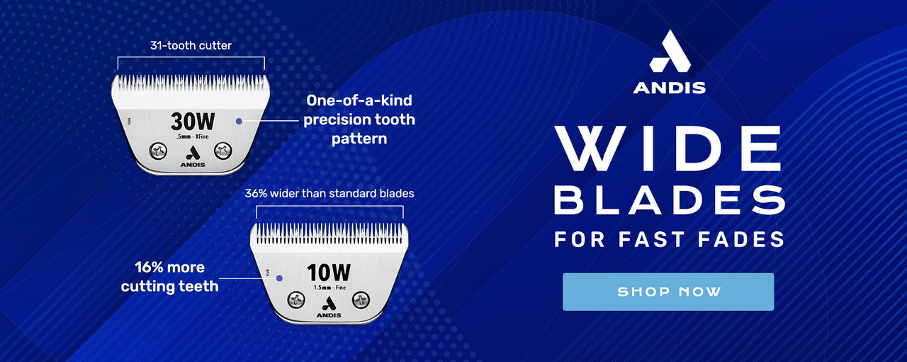 Andis Wide Blades for fast fades