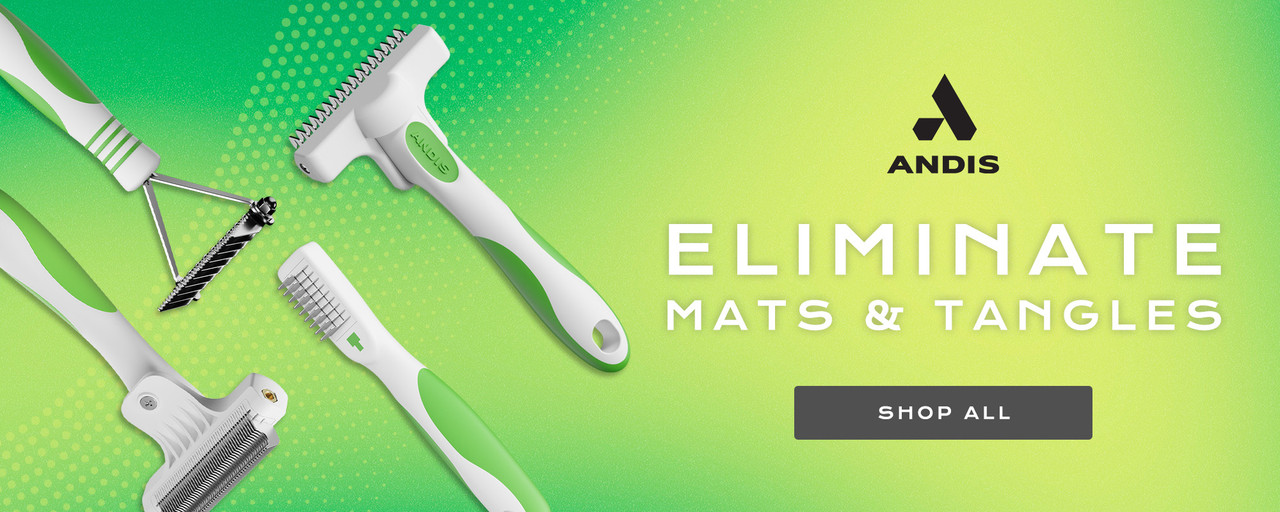 Eliminate mats & tangles with Andis
