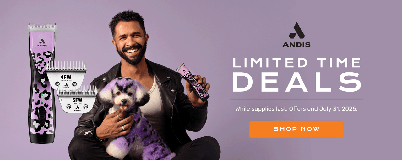 Limited time Andis Deals! While supplies last. Offers end July 31, 2025