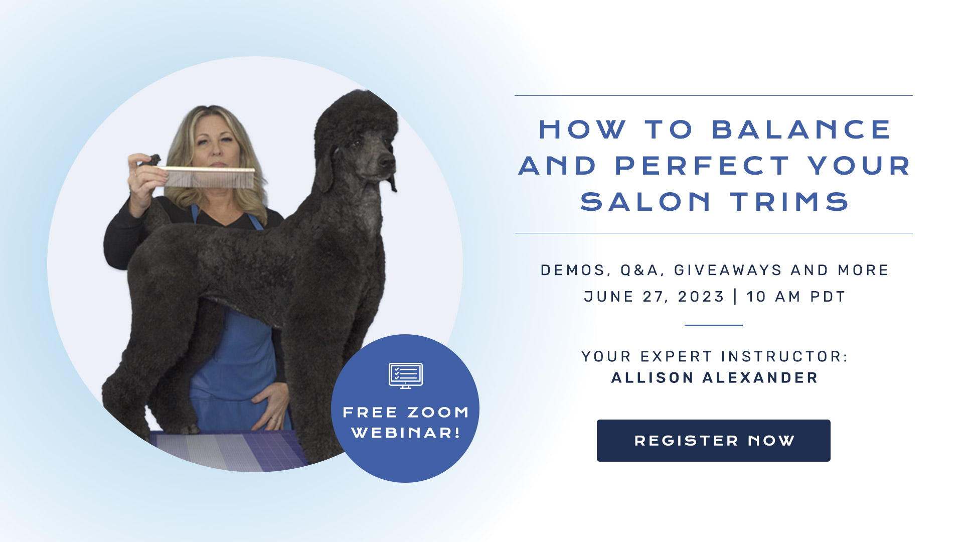 Register for June 27th Online Webinar : How to Balance and Perfect Salon Trims