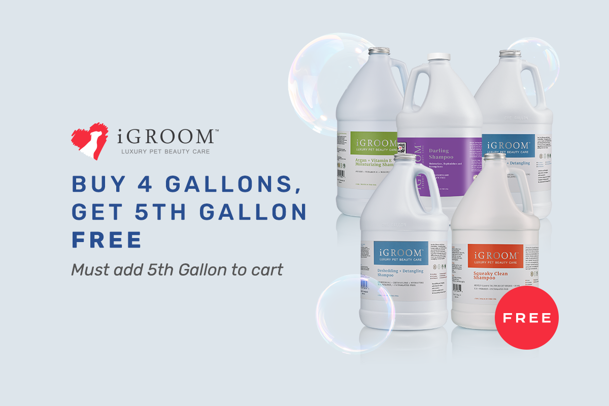 Buy 4 iGroom Gallons, Get 5th Gallon Free
