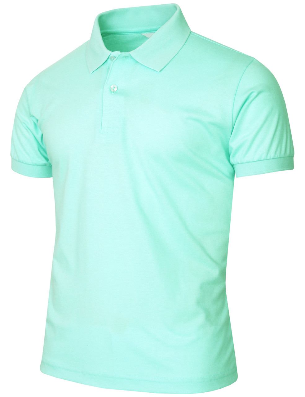 aqua green polo shirt