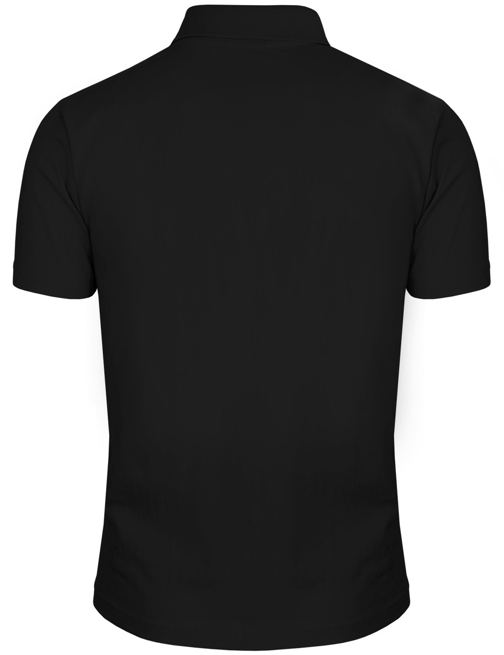 Black Polo T-shirt Mock Up, Front And Back View, Male Model Wear Plain ...