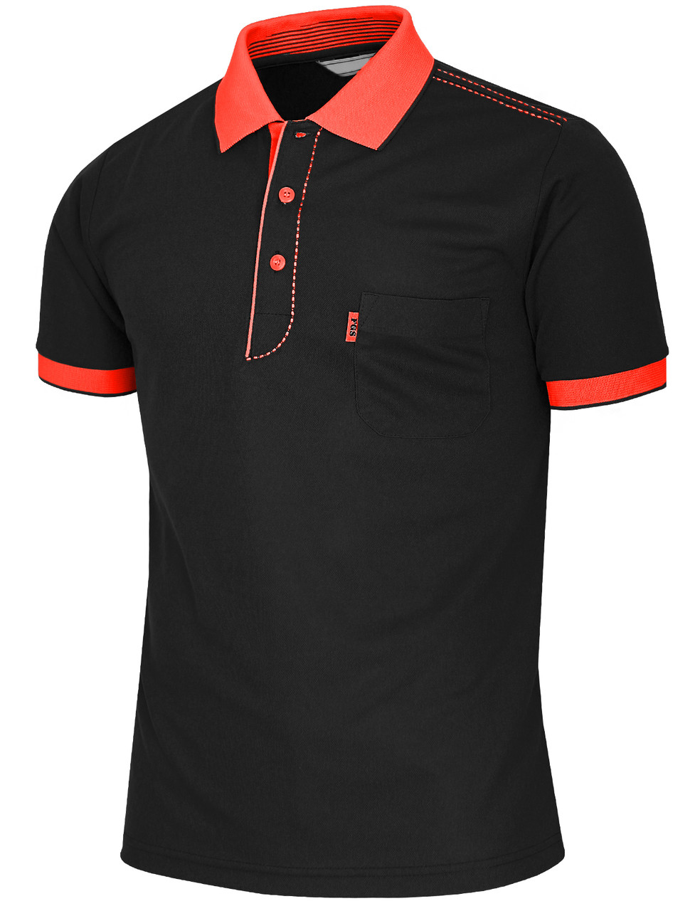Short Sleeve Dri Fit Stitch Point Polo Shirt-Unisex