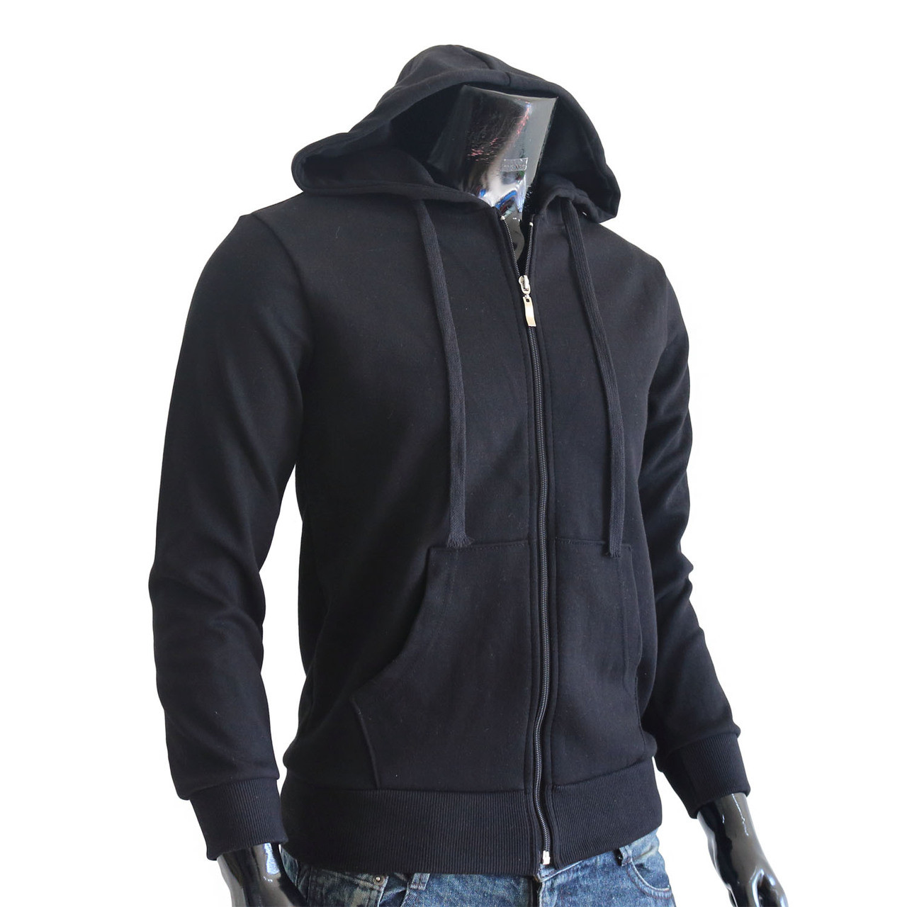 Buy H&M Men Black Solid Relaxed Fit Zip Through Hoodie - Sweatshirts for Men  15545792 | Myntra