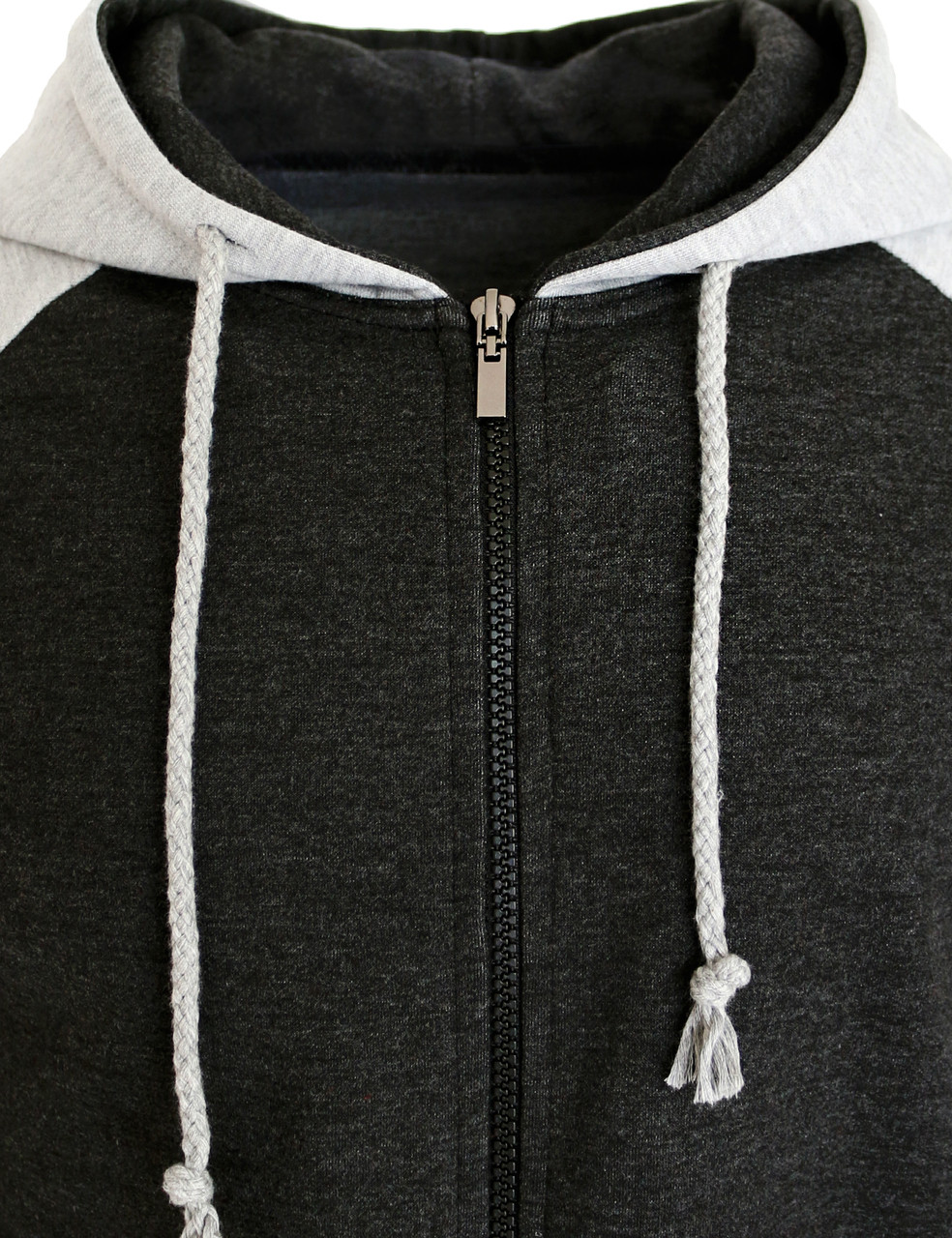 GIVON Men's Slim Fit Raglan Zip Hoodie – Lightweight With Kangaroo Pocket