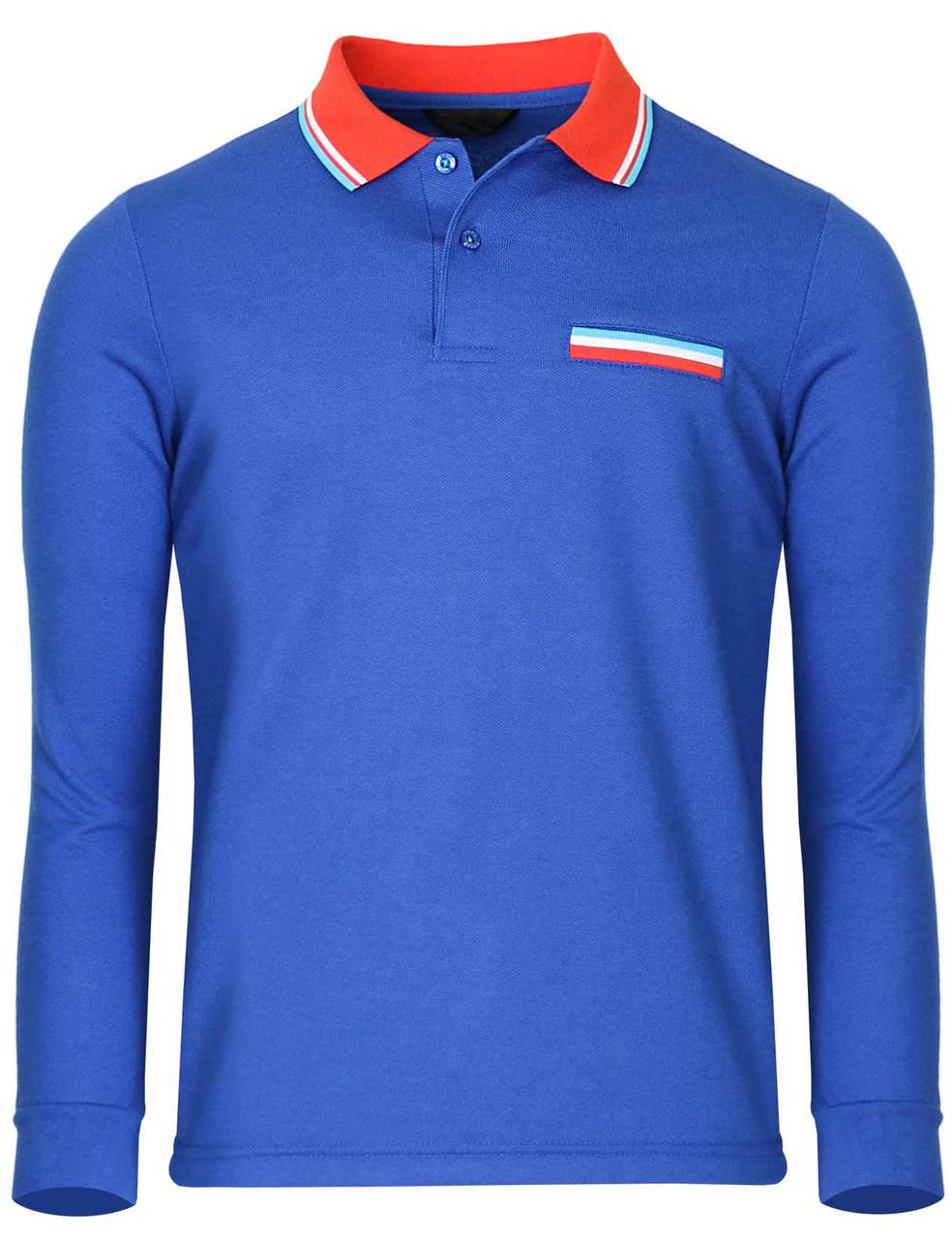 BCPOLO Sportswear Solid Polo Shirt Long Seeve Golfwear-Unisex