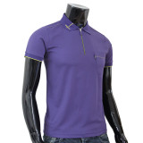 Coolon Stitch Polo t-shirt, short sleeve-purple