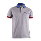 BCPOLO Sportswear Solid Grey Polo Shirt Short Seeve Golfwear