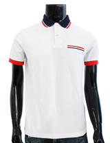 BCPOLO Sportswear Solid White Polo Shirt Short Seeve Golfwear