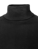 mock neck black-neck detail