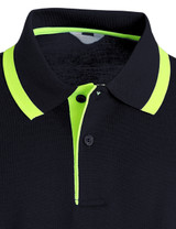 Short Sleeve Fluorescent Color Pique Polo Shirt-Unisex