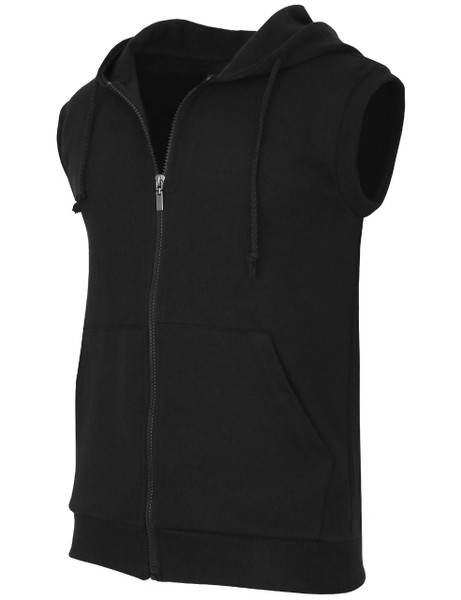 sleeveless hoodie vest