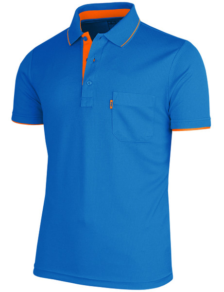 Short Sleeve Dri Fit Three Button Polo Shirt-Unisex