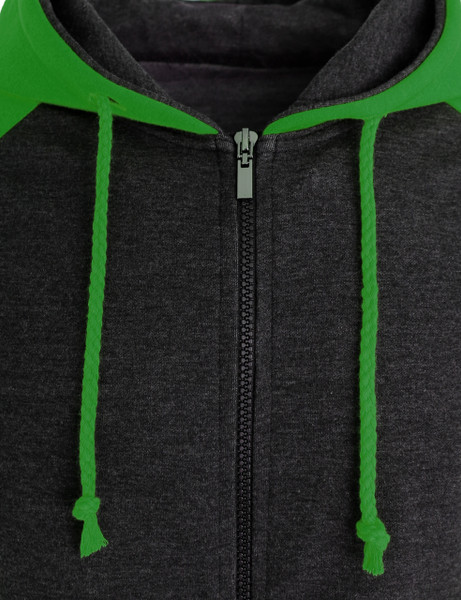 light green zip up jacket