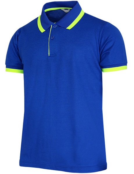 passage verwijderen Officier Short Sleeve Fluorescent Color Pique Polo Shirt-Unisex