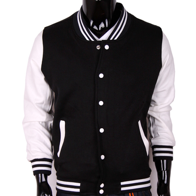 Bcpolo Baseball Jacket Black Cotton Baseball Jacket Varsity Jacket for your style