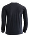 Basic Black Crew Neckline Long Sleeves Cotton T-Shirt