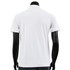 Cooling polo zip-up neck t-shirt short sleeves-white