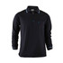 Men's Zip Polo Shirt Black Polo Shirt Long Sleeves Zip Polo shirt