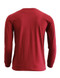 Basic Maroon Crew Neckline Long Sleeves Cotton T-Shirt