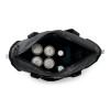 LinQ insulated tote bag from above, open with cans and drinks inside