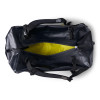 LinQ 100 L Explorer Bag open showing the yellow interior and backpack straps