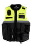 Sea-Doo Adventure L50 life jacket in yellow and black, front view with pockets
