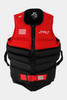 Jetpilot Vault Hyperflex Men's L50 Life Jacket - Red/Black, JA24148HBK/RD, front
