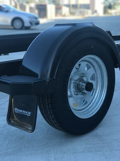 13x5 galvanised wheel with 165/70 radial tyre (5001) fitted to a trailer