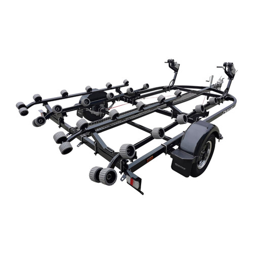 Towrex Eco Roller Double tandem PWC trailer (PWCDBT) in black with rollers