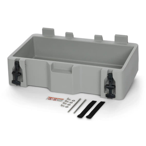 Sea-Doo LinQ 51 L Cooler Extension (Double Latch) 295101033 in grey with mounting hardware