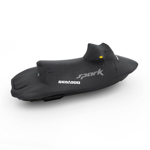 Sea-Doo Trailering Cover Spark 3-Up with Riser, 295100789, on its own, side view