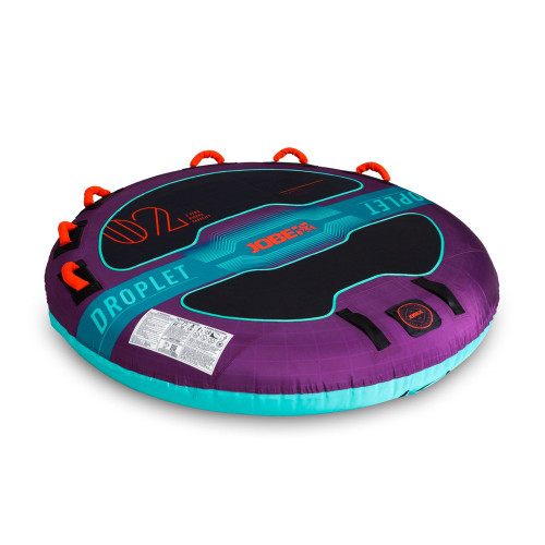 Jobe Droplet towable, angled view showing handles and quick-connect point